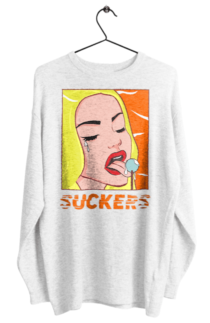 Світшот жіночий з принтом "Чупа чупс". Гумор, мем, прикольна, сакерс, смішна, чупа чупс. 2070702