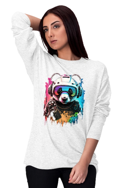 Панда в VR шлеме