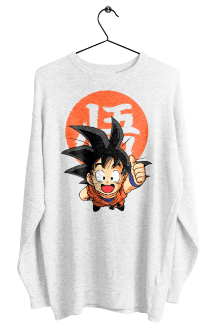 Світшот жіночий з принтом "Перли дракона Сон Гоку". Dragon ball, manga, son goku, аніме, гоку, манга, перли дракона, сон гоку. 2070702