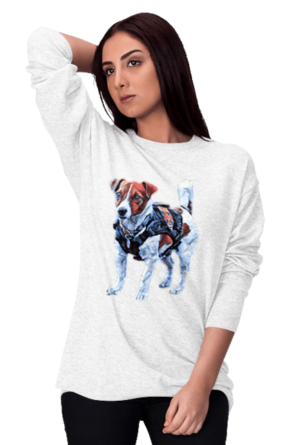 Світшот жіночий з принтом "Пес Патрон". Зсу, патрон, пес, пес патрон, україна. 2070702