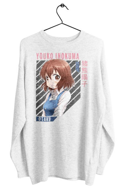 Women's sweatshirt with prints Kiniro Mosaic Yoko Inokuma. Anime, gold mosaic, kiniro mosaic, kinmoza, manga, yoko, yoko inokuma. 2070702