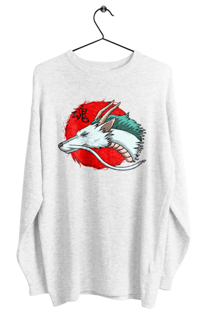 Women's sweatshirt with prints Spirited Away Haku. Dragon, haku, spirited away, studio ghibli. 2070702