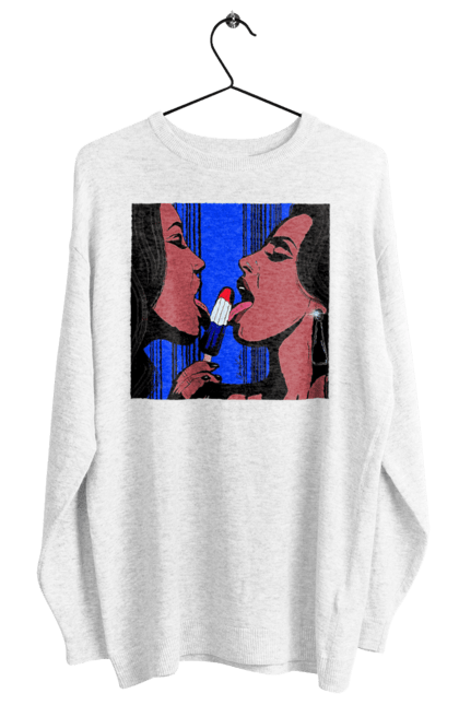 Світшот жіночий з принтом "Дівчата Лижуть Морозиво". Лізатт, смоктати. 2070702