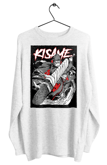 Women's sweatshirt with prints Naruto. Anime, character, kisame hoshigaki, manga, naruto, ninja, tv series. 2070702