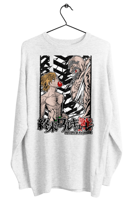 Women's sweatshirt with prints Record of Ragnarok Adam vs Zeus. Adam, anime, comics, manga, netflix, record of ragnarok, zeus. 2070702