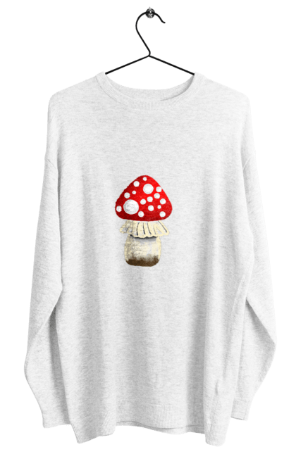 Світшот жіночий з принтом "Гриб". Mushroom, гриб, грибочок, ліс, мухомор, природа. CustomPrint.market