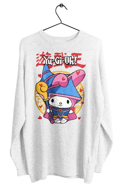 Світшот жіночий з принтом "Yu Gi Oh! Май Мелоді". Hello kitty, my melody, yu gi oh, yu-gi-oh, аніме, бренд, май мелоді, персонаж, хелло кітті. 2070702