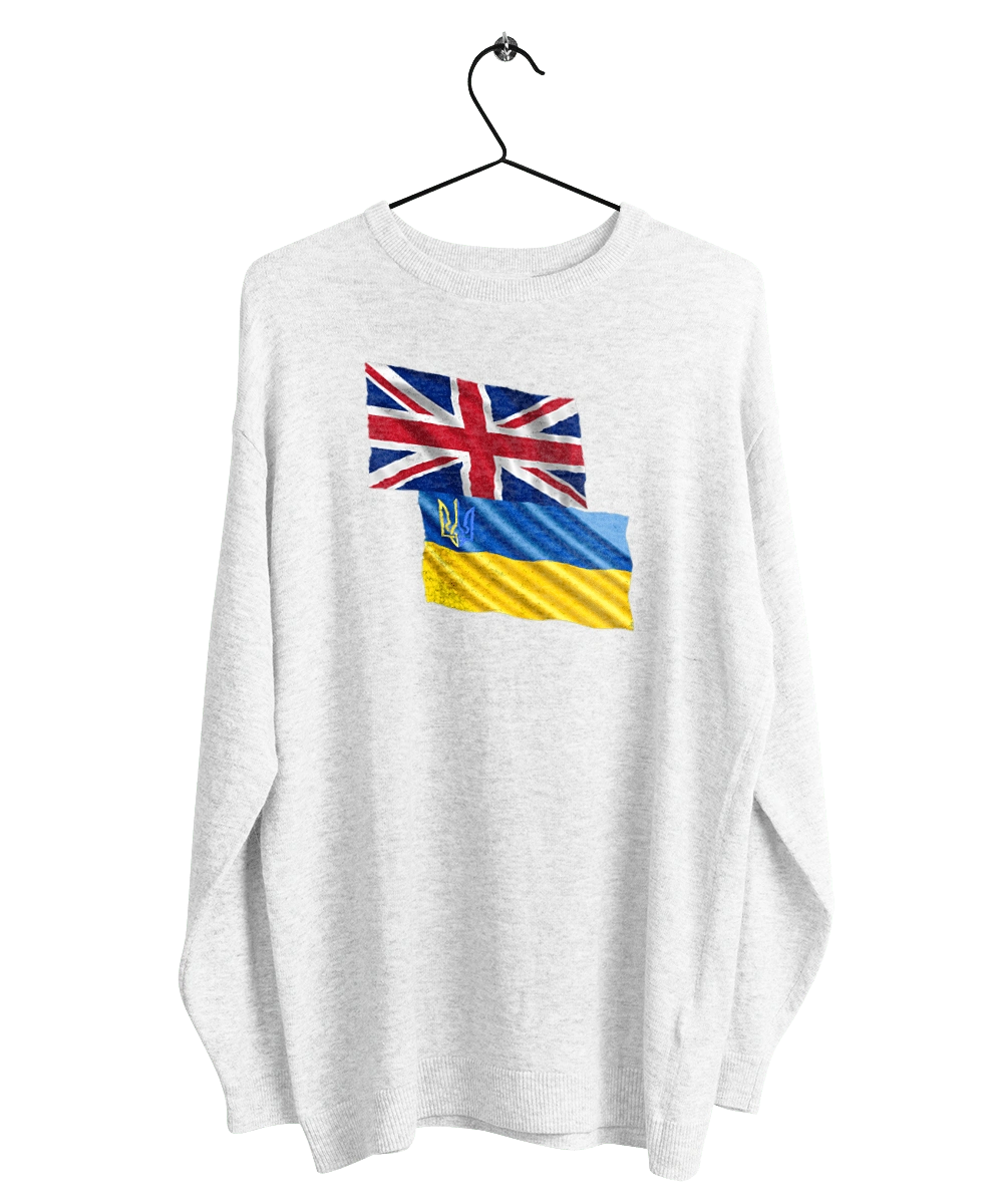 Flag United Kingdom, Flag Ukraine, Support Ukraine