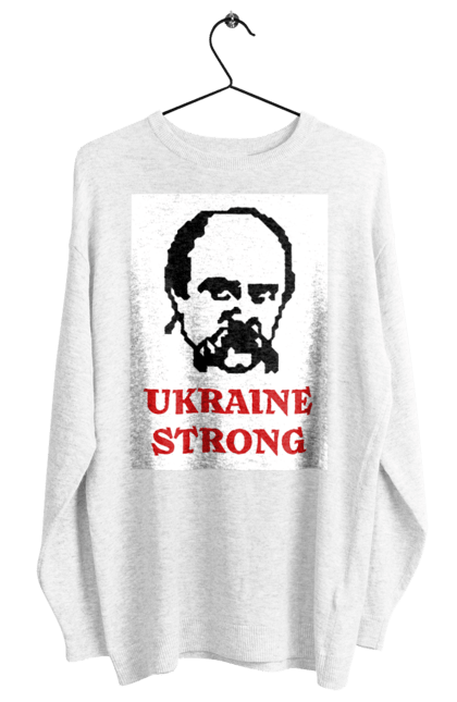 Світшот жіночий з принтом "Тарас Шевченко". Бавовна, бавовнятко, війна, герб, доброго вечора, зсу, прапор україни, русский военный корабль, тарас шевченко, україна. 2070702