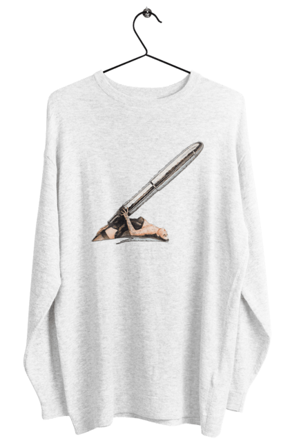 Світшот жіночий з принтом "Великий Патрон". Дівчина, куля, патрон. 2070702