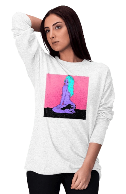 Purple Girl In Hands