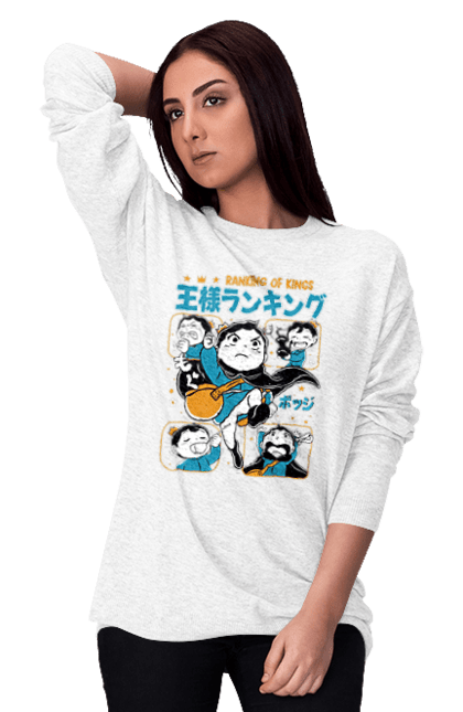 Women's sweatshirt with prints Ousama Ranking Bojji. Anime, bodzi, bojji, king, king rating, manga, ousama ranking. 2070702