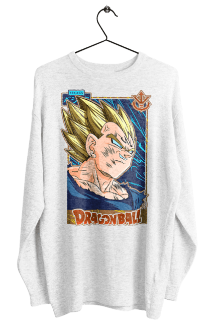 Світшот жіночий з принтом "Перли дракона Вегета". Anime, dragon ball, goku, majin vegeta, manga, vegeta, аніме, вегета, манга, перли дракона. 2070702