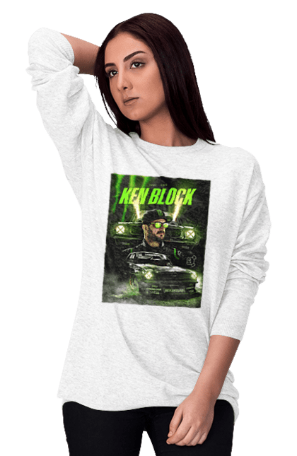 Women`s sweatshirt with prints Ken Block. Ken block. 2070702