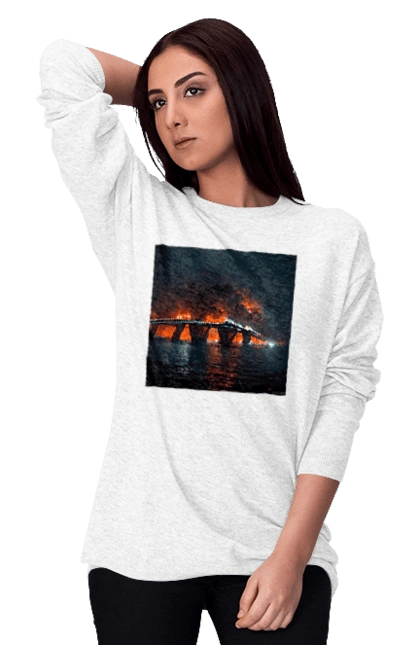 The Crimean bridge is on fire