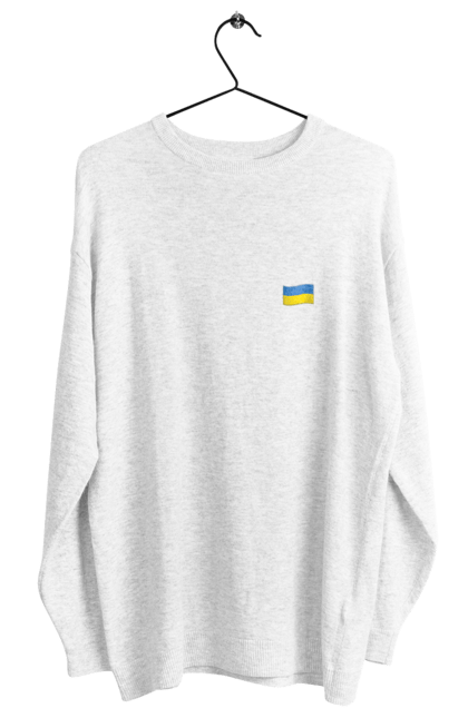 Світшот жіночий з принтом "Прапор України". Емоджі, жовтий, мінімалізм, патріот, прапор україни, простота, синій, україна. futbolka.stylus.ua
