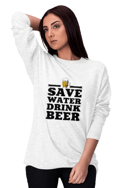Save water, drink beer (black)