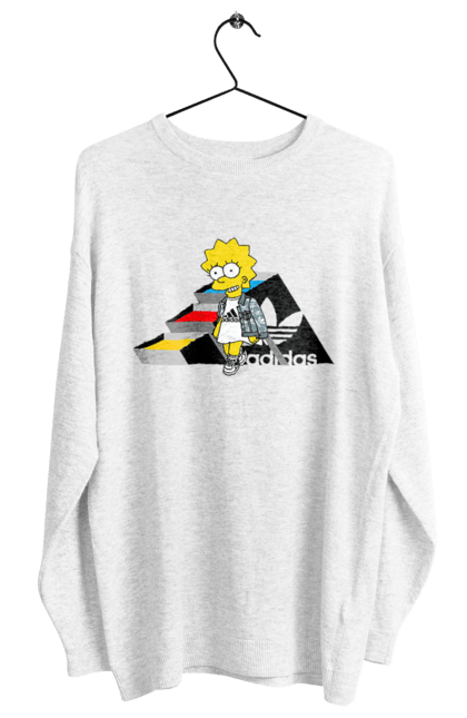 Світшот жіночий з принтом "Adidas Ліса". Adidas, lisa, simpson, адідас, ліса, ліса сімпсон, мультсеріал, персонаж, серіал, сімпсон. 2070702