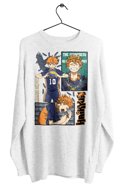 Світшот жіночий з принтом "Волейбол!! Хіната". Anime, haikyu, hinata, manga, shoyo hinata, аніме, волейбол, манга, хіната, шьо хіната. 2070702