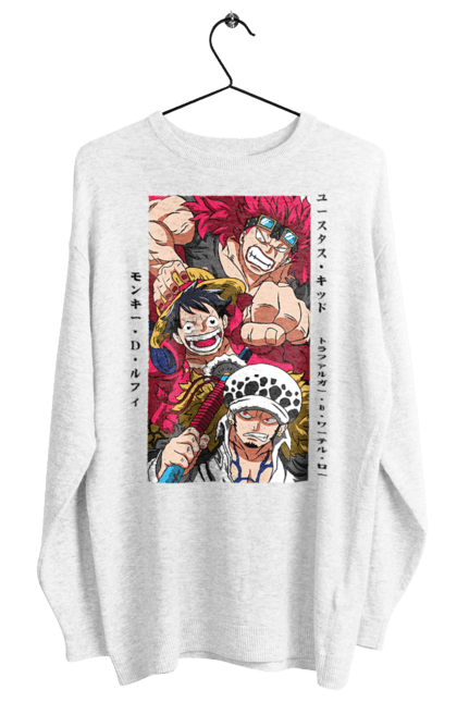 Світшот жіночий з принтом "Ван Піс Луффі". Luffy, one piece, аніме, ван піс, великий куш, луффі, манга, монки де луффі, пірати. 2070702