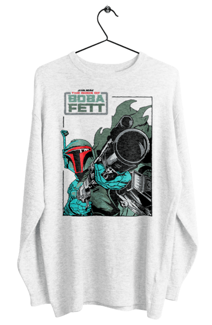 Women's sweatshirt with prints Boba Fett. Bob fett, boba fett, clone, head hunter, star wars. 2070702