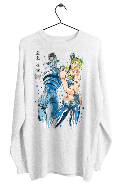 Women's sweatshirt with prints JOJO Jolyne Cujoh. Anime, jojo, jojo`s bizarre adventure, jojo’s bizarre adventure, jolyne cujoh, manga. 2070702