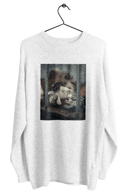 Світшот жіночий з принтом "Мото". Байк, дорога, мото, сила, швидкість. 2070702