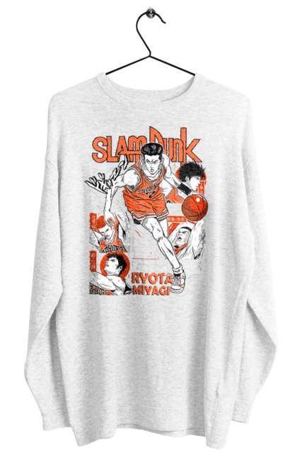 Women's sweatshirt with prints Ryota Miyagi. Anime, basketball, comedy, manga, ryota miyagi, school, shonen, slam dunk, sports anime. 2070702