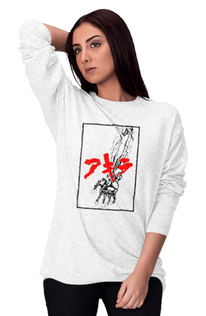 Women's sweatshirt with prints Akira Tetsuo Shima. Akira, anime, cyberpunk, manga, tetsuo shima. 2070702