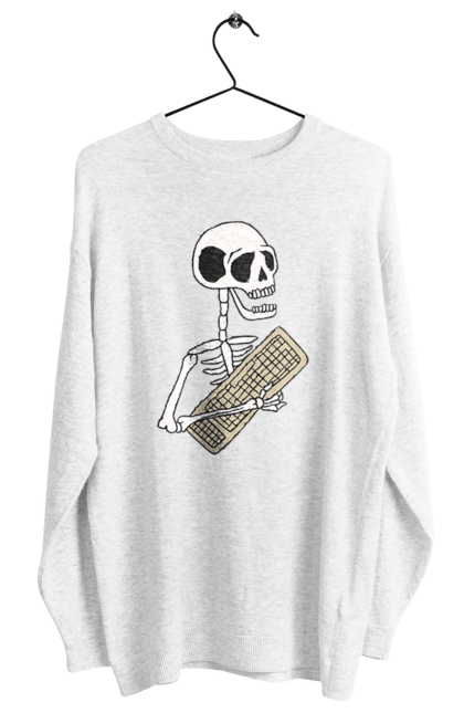 Світшот жіночий з принтом "Вічний кодер". Ай ті, айтішник, бінарний, код, програміст, розробник, хакер. 2070702