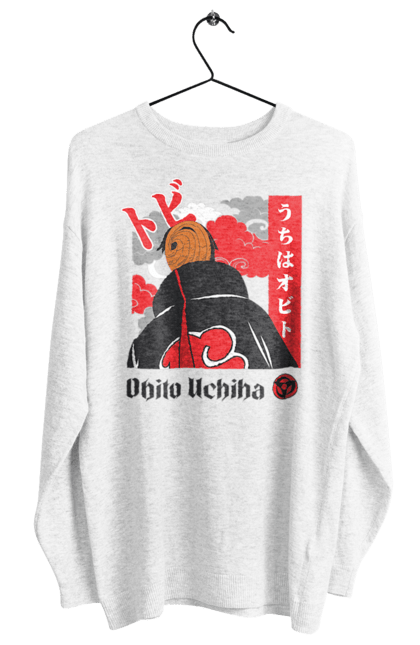 Women's sweatshirt with prints Naruto Obito Uchiha. Anime, character, manga, naruto, ninja, obito, obito uchiha, tv series, uchiha. 2070702