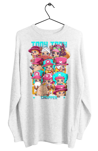 Women's sweatshirt with prints One Piece Tony Tony Chopper. Adventures, anime, fantasy, light novel, manga, one piece, tony tony chopper, tv series. 2070702