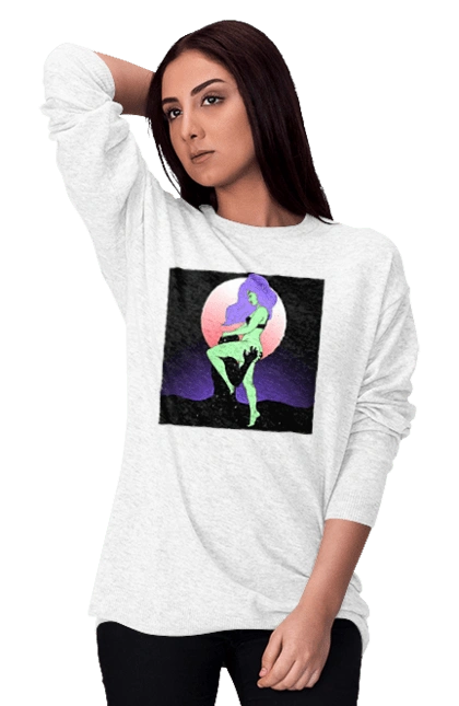 Зелена Дівчина І Місяць