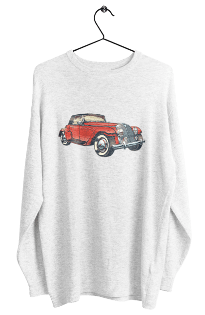 Світшот жіночий з принтом "Автомобіль Раритет". Авто, автомобіль, ретро. 2070702