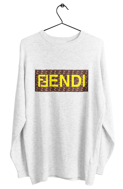 Women's sweatshirt with prints Fendi. Bag, brand, clothes, fashion, fashion house, fendi, italy, luxury, lvmh. 2070702