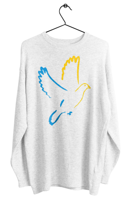 Світшот жіночий з принтом "Голуб миру". Голуб миру, мир, перемога україни, україна. 2070702