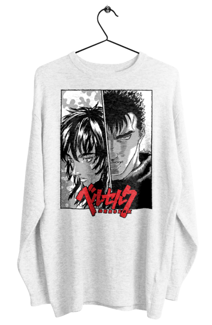 Women's sweatshirt with prints Berserk. Anime, berserk, griffith, guts, kentaro miura, manga. 2070702