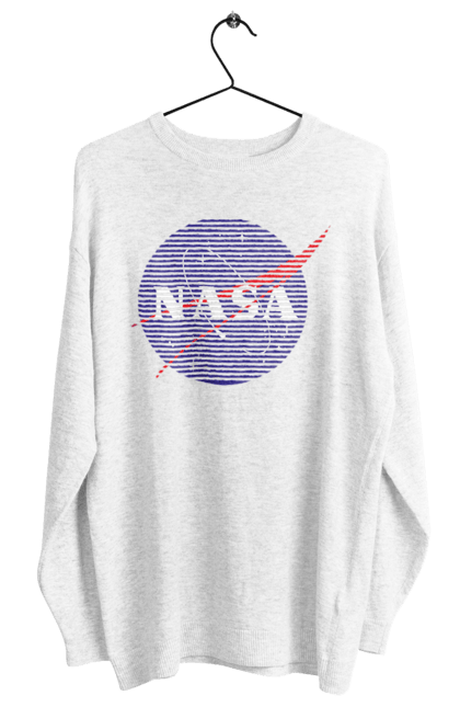 Women's sweatshirt with prints NASA. Aeronautics, astronautics, aviation, nasa, research, rocket, science, space, technologies, usa. 2070702