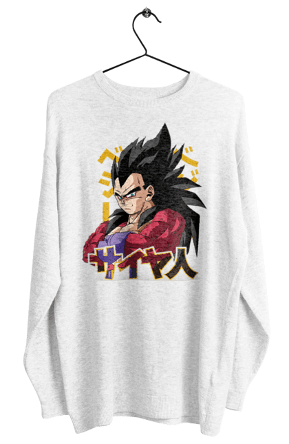 Women's sweatshirt with prints Dragon Ball Vegeta. Anime, dragon ball, goku, manga, tv series, vegeta. 2070702