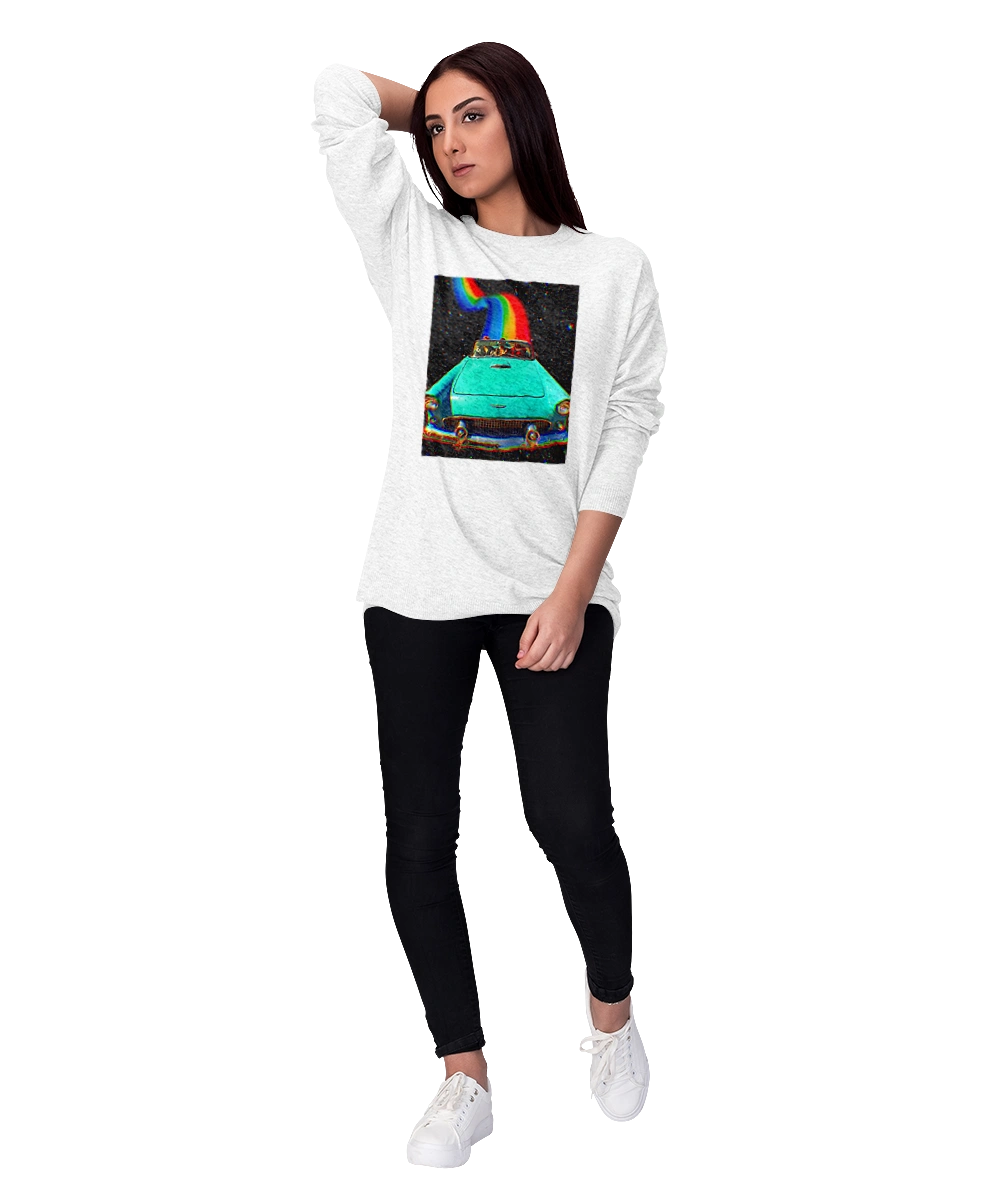 Picture, a car in space