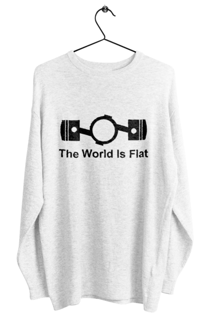 Світшот жіночий з принтом "World Flat". Авто, деталь. 2070702