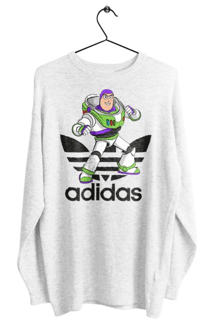 Світшот жіночий з принтом "Adidas Базз Лайтер". Adidas, buzz lightyear, toy story, адідас, базз лайтер, історія іграшок, мультфільм. 2070702