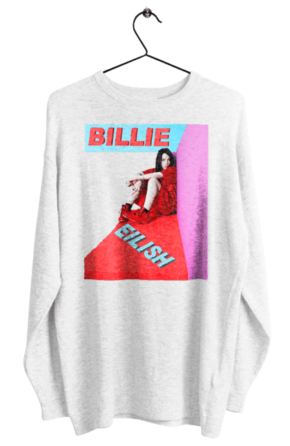 Світшот жіночий з принтом "Біллі Айліш". Біллі айліш, логотип біллі айліш, принт біллі айліш, співачка біллі айліш. 2070702