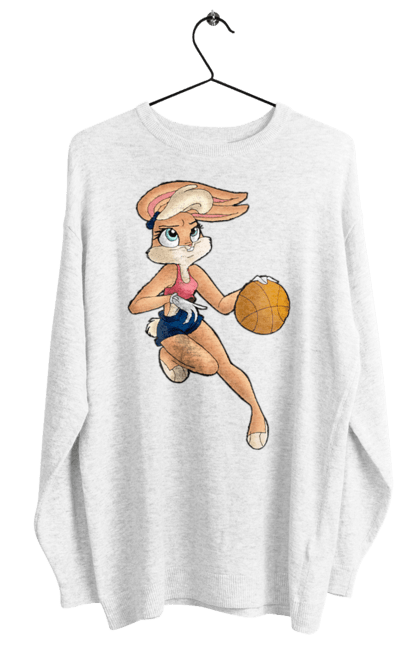 Світшот жіночий з принтом "Лола Банні Грає В Баскетбол". Баскетбол, лола банні, мультик. futbolka.stylus.ua