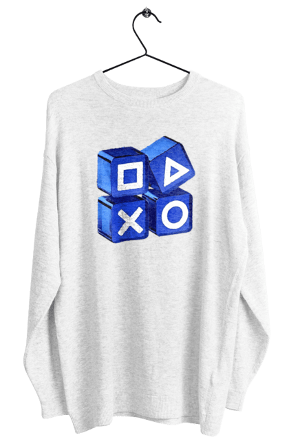 Світшот жіночий з принтом "Геймпад". Playstation, sony, геймпад, гра, джостик. 2070702