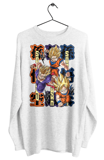 Свитшот женский с принтом Жемчуг дракона. Anime, dragon ball, goku, manga, vegeta, аниме, вегета, гоку, жемчуг дракона, манга. 2070702