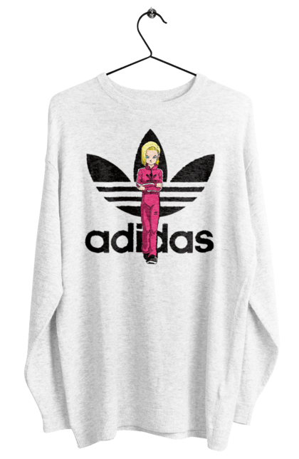 Світшот жіночий з принтом "Adidas Андроїд 18". Adidas, android 18, dragon ball, адідас, андроїд 18, аніме, вбивця, кіборг, манга, перли дракона. 2070702