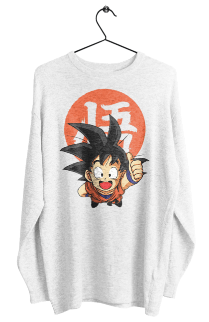 Світшот жіночий з принтом "Перли дракона Сон Гоку". Dragon ball, manga, son goku, аніме, гоку, манга, перли дракона, сон гоку. 2070702