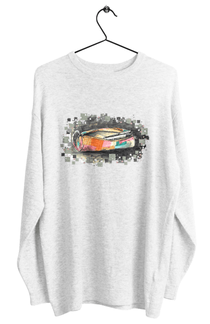 Світшот жіночий з принтом "Пенал Авторський малюнок". Ексклюзив, канцтовари, малюнок, малюнок від руки, олівець, пенал, ручка, школа. 2070702