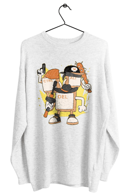 Світшот жіночий з принтом "Ctrl alt del Програмерський екшен". 404, andoid, aws, backend, c++, cloud, css, data, dev, devops, frontend, geek, git, github, go, golang, google, hacker, html, ios, java, javascript, jquery, js, linux, nodejs, php, python, react, science, script, web, геймер, гік, дата, клавіши, код, компьютер, лінукс, мова, облако, пайтон, пингфин, программист, програмування, талисман, хакер. 2070702